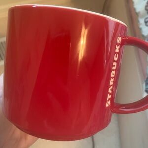 Starbucks Red Mugs. Set of Two.